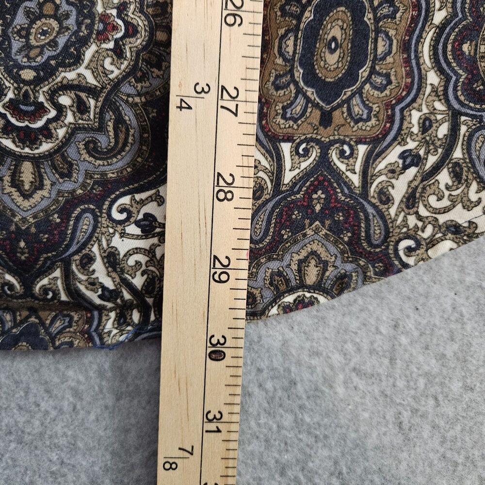 Architect Shirt Mens Sz. M button down long sleeve Geometric browns blues - Picture 10 of 10